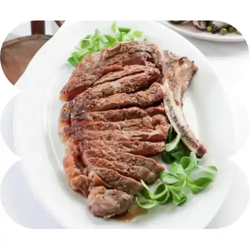 Beef Strips on the grill Platter with Salad or chips