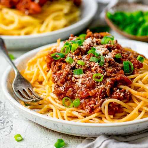 Full spaghetti Bolognaise